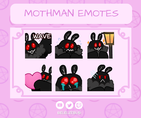 New Mothman Emotes!