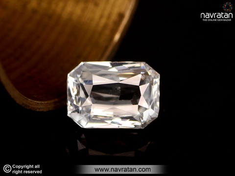 Shop Natural White Sapphire Stone at Best Price