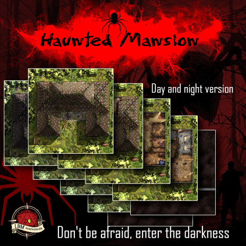 Multilevel Haunted Mansion (Night & Day)
