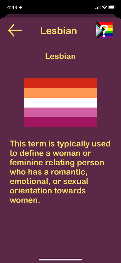 Lesbian Flag/Info