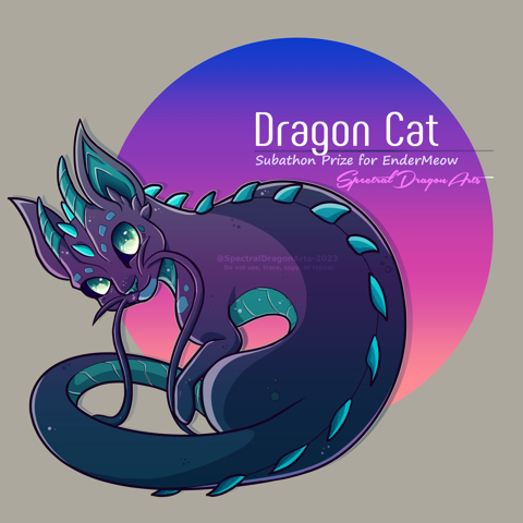 [Subathon Prize] Dragon Cat for Endermeow