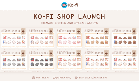 Ko-fi Shop Launch!! ♡