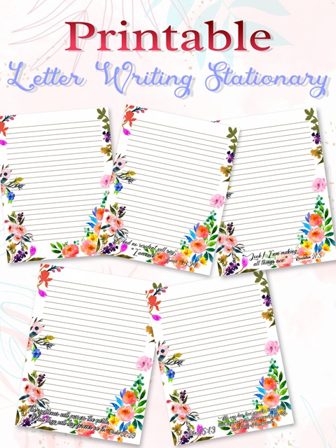 PRINTABLE LETTER WRITING STATIONERY - cai's Ko-fi Shop - Ko-fi ️ Where ...