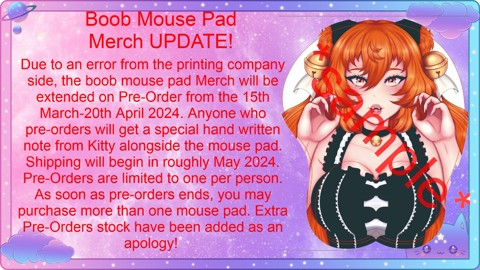 Mouse Pad Merch UPDATE!