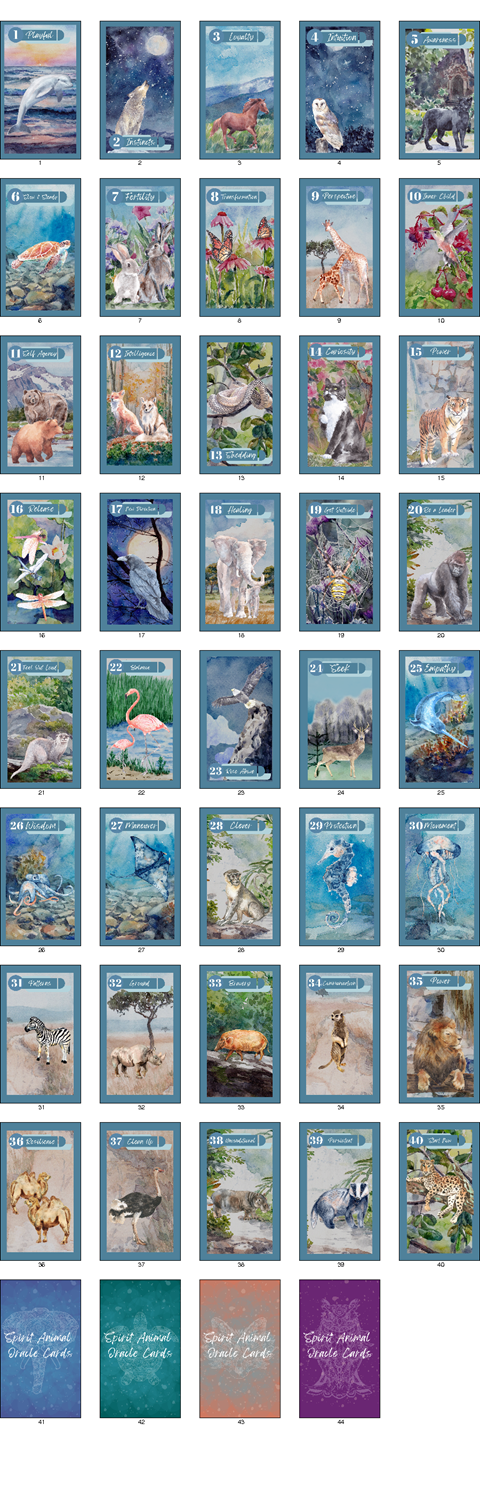 Spirit Animal Oracle Cards - Work in Progress