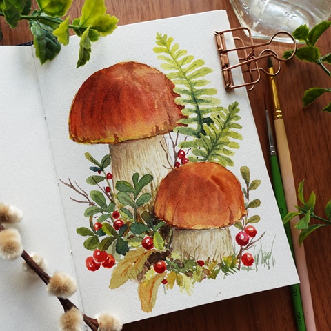 Fawn Mushrooms MINI Paint-by-Number Kit – Reverie Goods & Gifts