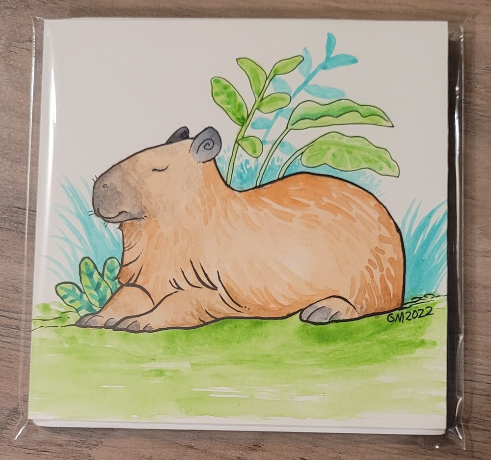 a lil capybara