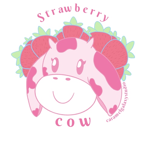 strawberry cow 🍓