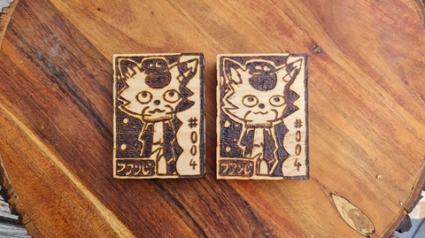 Fundy Minecraft Woodburnt Cards
