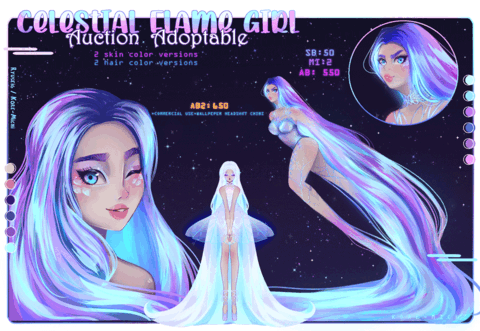 Celestial Flame Girl |Adopt OPEN