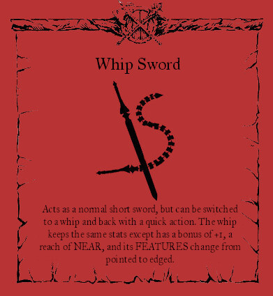 Forbidden Lands Weapon: Whip Sword