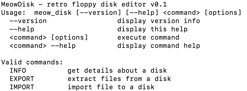 Meow Disk update 0.1