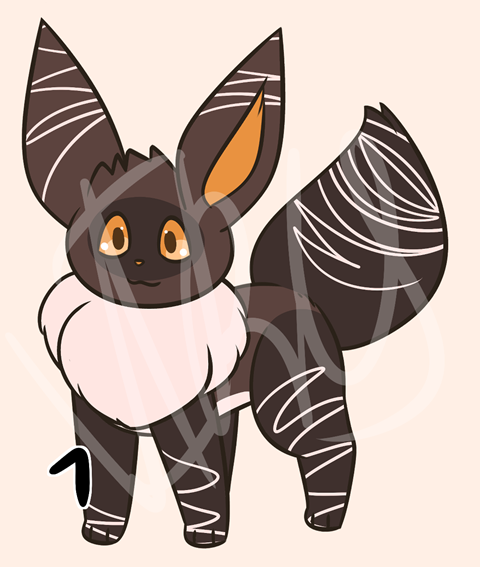 Gold-Brown Eevee - infectois's Ko-fi Shop - Ko-fi ❤️ Where