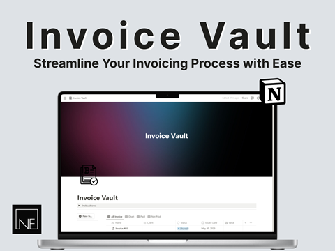 Professional Invoice Template for Notion Streamline Your Invoicing