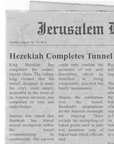 New Inscriptions from Hezekiah’s Chunnel? Or...