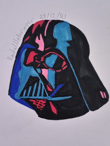 Pop art Darth Vader