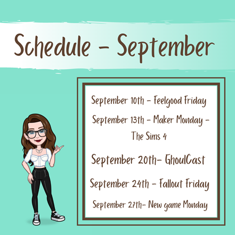 September Schedule 