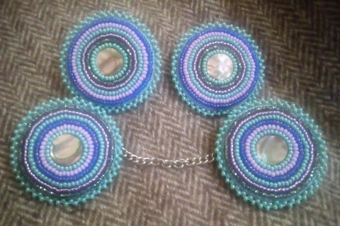 Tallit Clips and Earring Commission