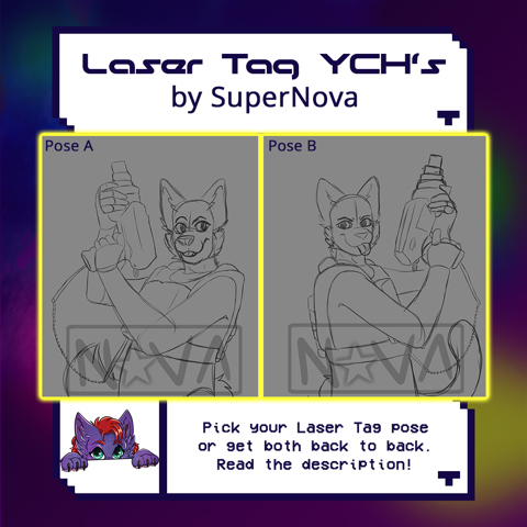 Fundraiser Commissions OPEN - YCH Lazer Tag