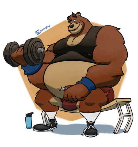 Bear Working Out