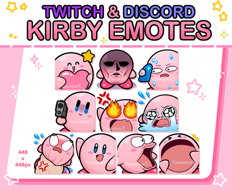 Kirby emote - Amazed - Niikiya's Ko-fi Shop - Ko-fi ❤️ Where