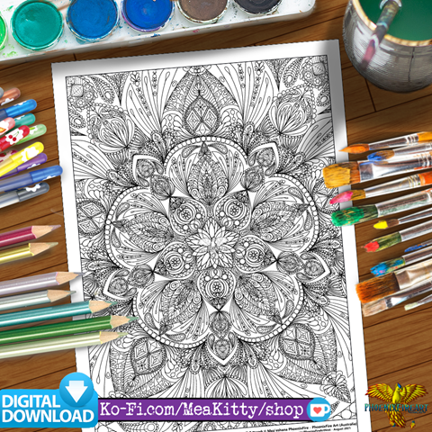 Printable Mandala Colouring Book, Colouring Pages, Adult Colouring Book  Digital PDF, 10 Neat Mandalas No 3 , Colouring Pages - - Jumicrafts  Colouring Books's Ko-fi Shop - Ko-fi ❤️ Where creators get