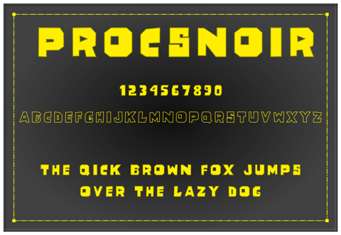 ProcsNoir Font
