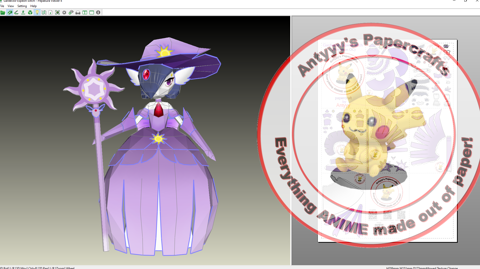 Pokemon - Gardevoir Espeon Witch Papercraft - Antyyy's Ko-fi Shop - Ko ...