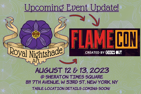 We'll be at: Flame Con 2023