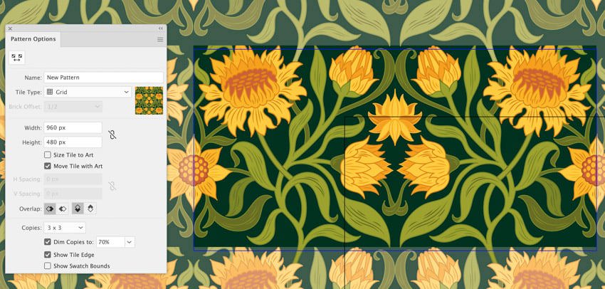 How to Create a William Morris Pattern in Illustra