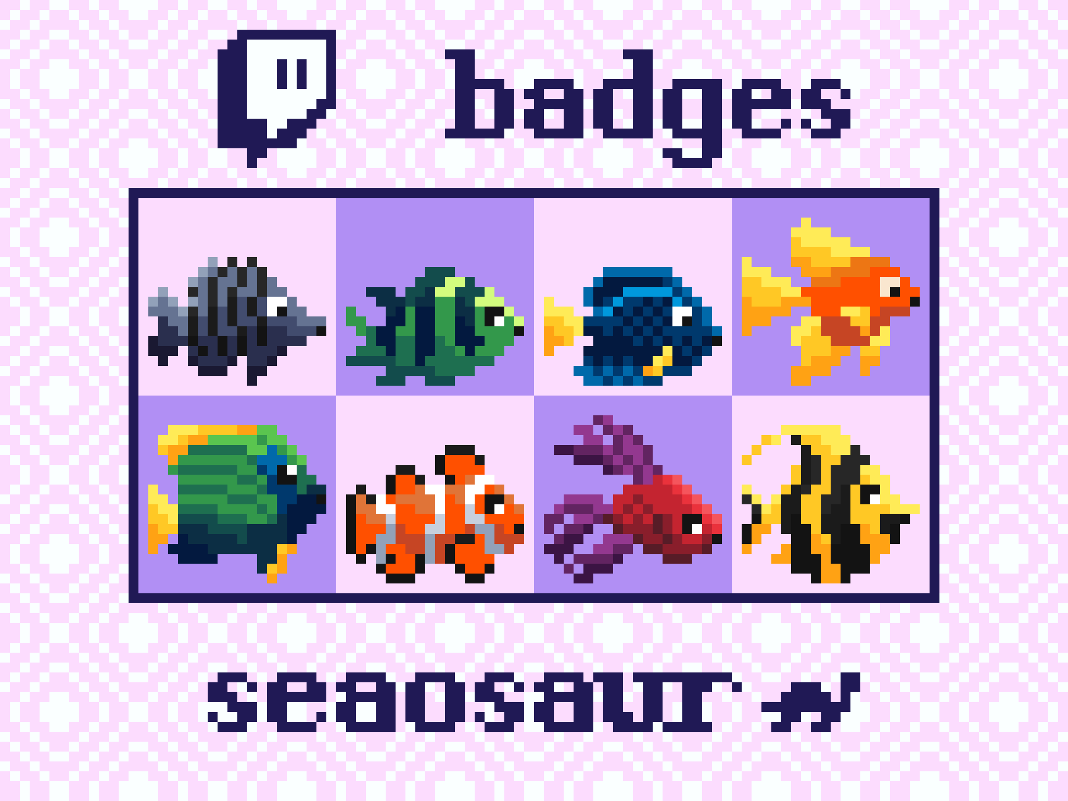 Poke Balls Twitch Sub / Cheer Badges Pixel Art - seaosaur's Ko-fi Shop