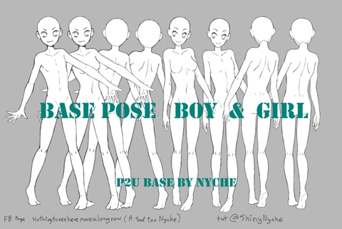 FU Base Pose , female anime character artwork transparent background PNG  clipart | HiClipart