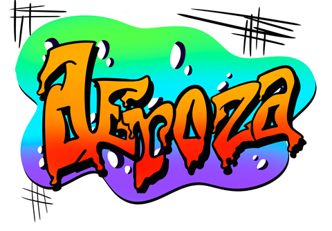 'Deroza' Graffiti Logo