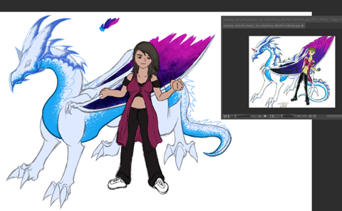 a WIP of my redraw challange for dragon folder