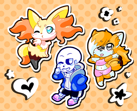 Sticker pack characters 
