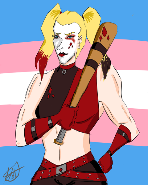 Trans Rights Harley Quinn