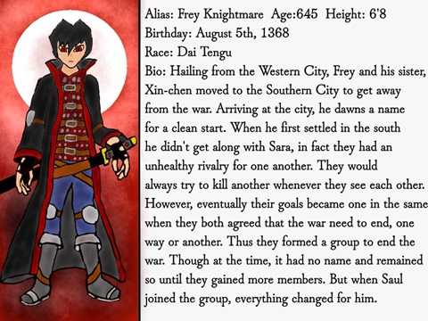 Frey Character Bio