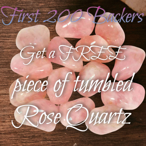 Free tumbled rose quartz