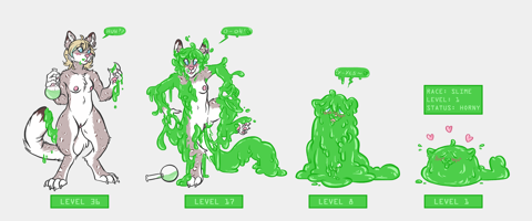 Hazel: Slime Transformation Sequence