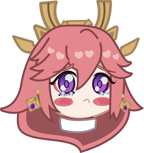 Yae Miko ilustration emoticón Genshin Impact - ONDA IMPACTO's Ko-fi ...