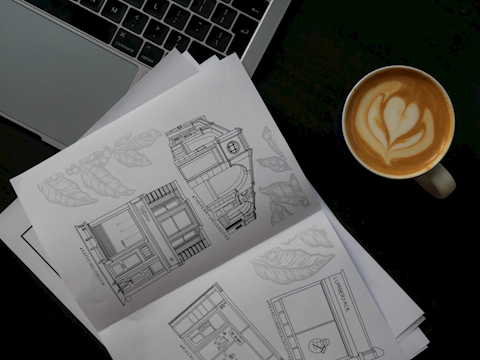 The London Coffee Colouring Book
