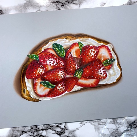 Strawberry toast 🍓
