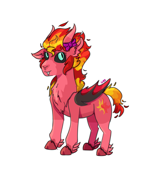 A 'Dee'mon Shimmer Pony 