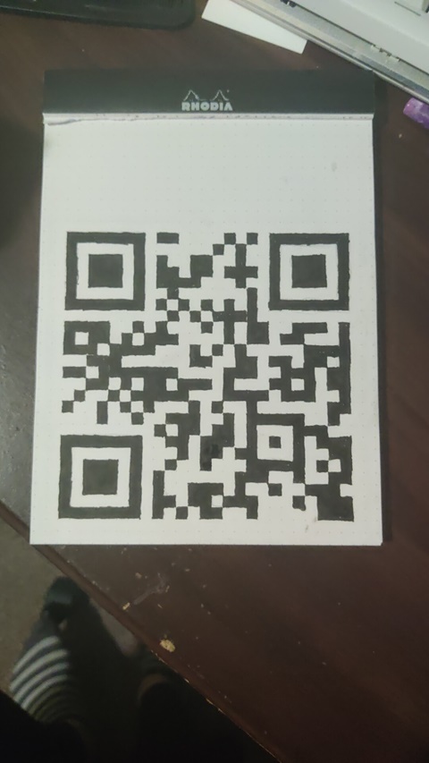 QR Code, "ink painting"
