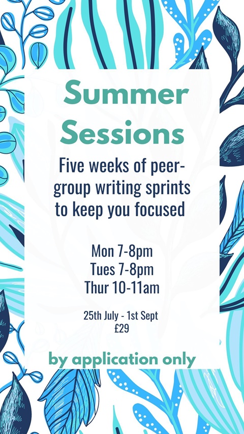 Summer sessions - start 25th July!