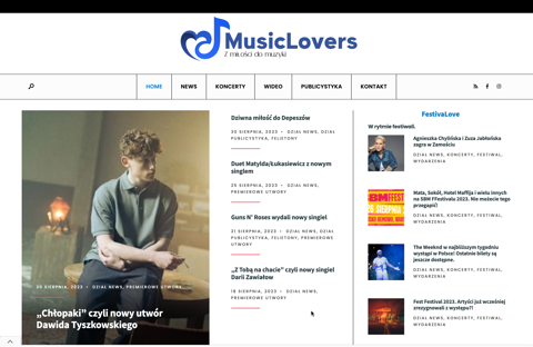 MusicLovers 2023 (Strona + Logo)