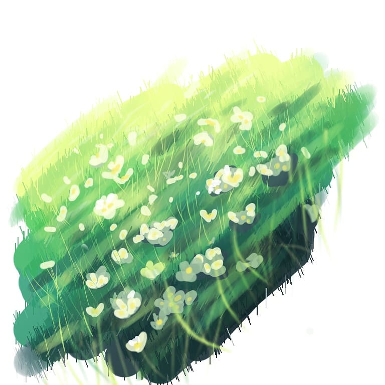 Grass painting practice 