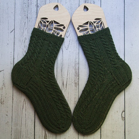 Fabled Cabled Socks