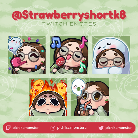 Custom emotes for Strawberryshortk8