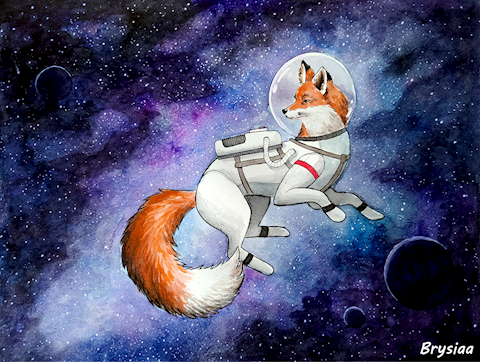Fox in space!!